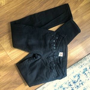 True religion black skinny jeans